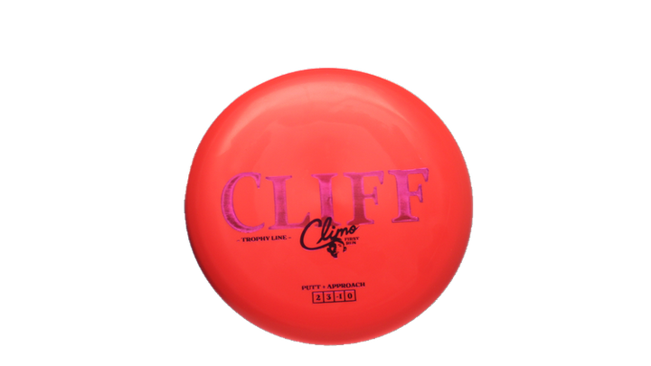 Climo Disc Golf First Run Trophy Line Cliff Putter Front View