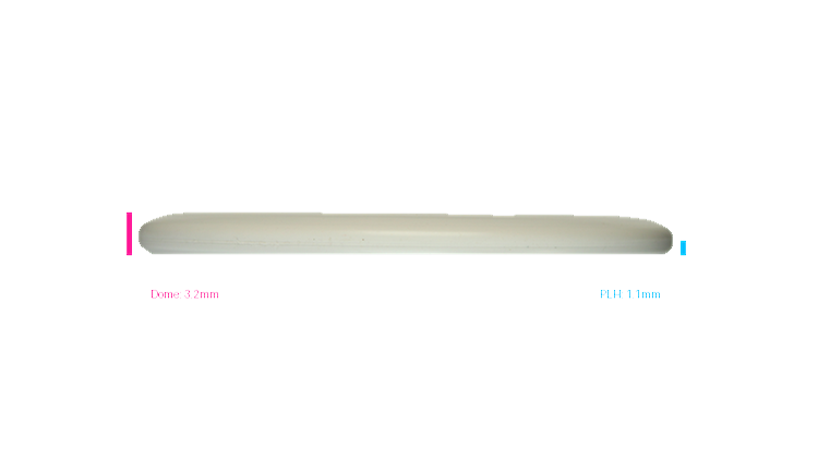 Climo Disc Golf Trophy Line Soft Cliff Putter Profile View