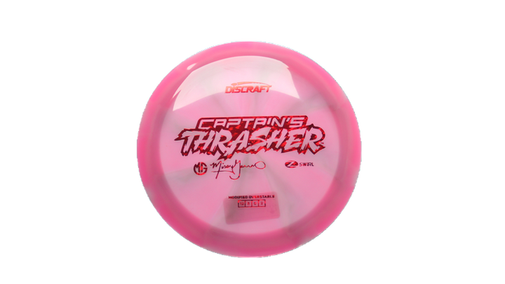 Discraft 2026 Missy Gannon Tour Series Z Swirl Captain's Thrasher Distance Driver Front View