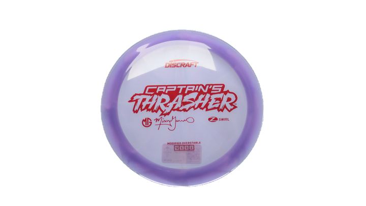 Discraft 2026 Missy Gannon Tour Series Z Swirl Captain's Thrasher Distance Driver Front View