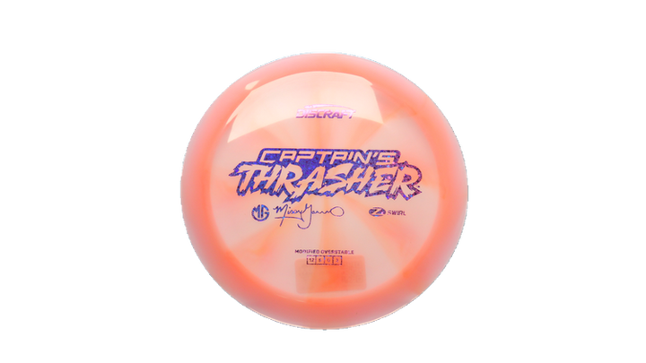 Discraft 2026 Missy Gannon Tour Series Z Swirl Captain's Thrasher Distance Driver Front View
