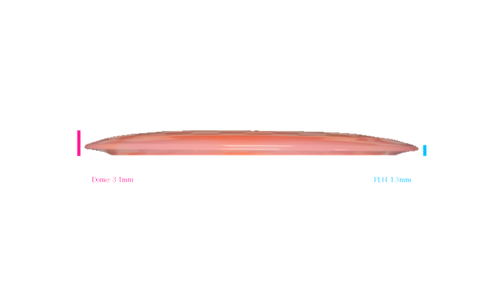 Discraft 2026 Missy Gannon Tour Series Z Swirl Captain's Thrasher Distance Driver Profile View