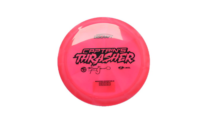 Discraft 2026 Missy Gannon Tour Series Z Swirl Captain's Thrasher Distance Driver Front View