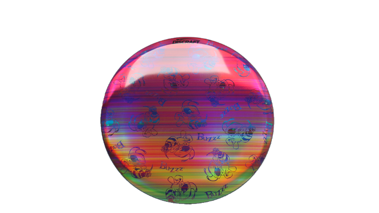 Discraft Swarm Full Foil SuperColor Buzzz Midrange Front View