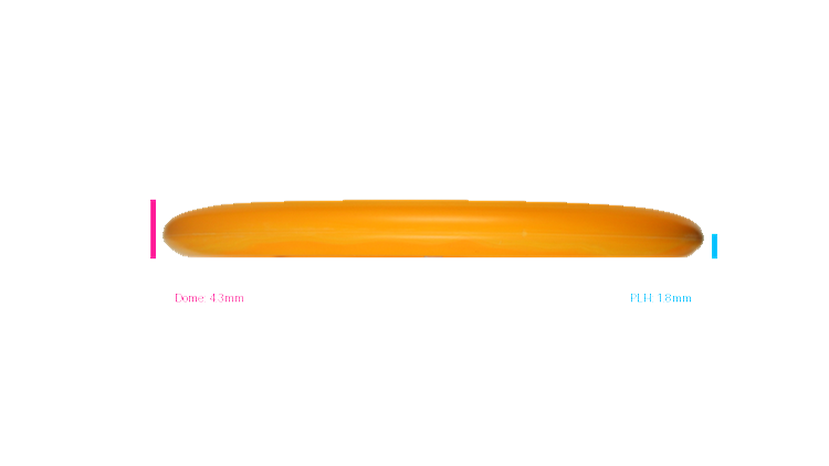 Discraft First Run Paul McBeth Putter Line Hard Ultra-Luna Putter Profile View