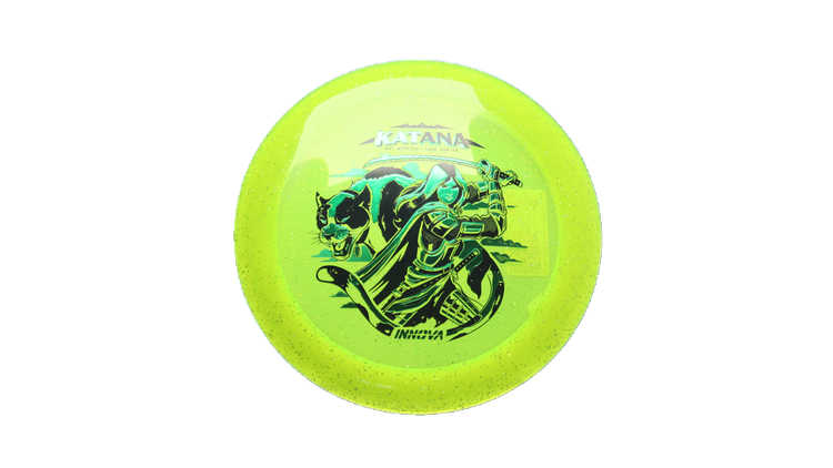 Innova 2026 Kat Mertsch Tour Series Metal Flake Champion Katana Distance Driver Front View