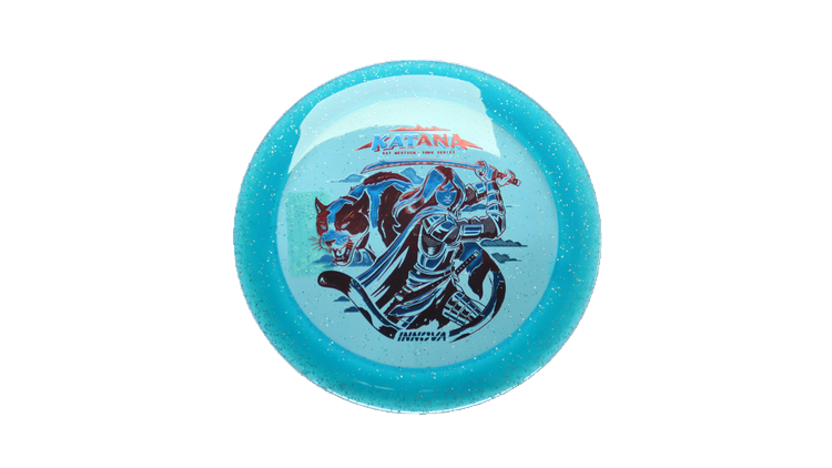 Innova 2026 Kat Mertsch Tour Series Metal Flake Champion Katana Distance Driver Front View