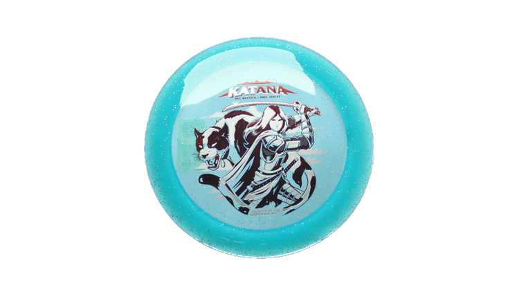 Innova 2026 Kat Mertsch Tour Series Metal Flake Champion Katana Distance Driver Front View