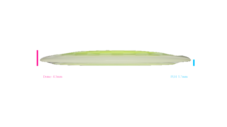 Latitude 64 Project Grip Sapphire Distance Driver Profile View