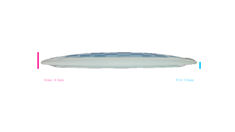 Latitude 64 Project Grip Sapphire Distance Driver Profile View