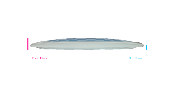 Latitude 64 Project Grip Sapphire Distance Driver Profile View