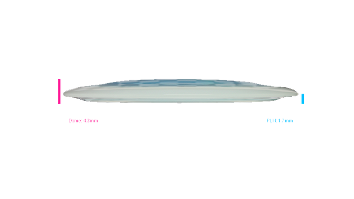 Latitude 64 Project Grip Sapphire Distance Driver Profile View