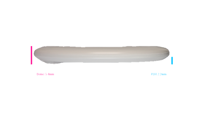 Discmania 2026 P2 Micro Stamp Flex-3 Glow D-Line P2 Putter Profile View