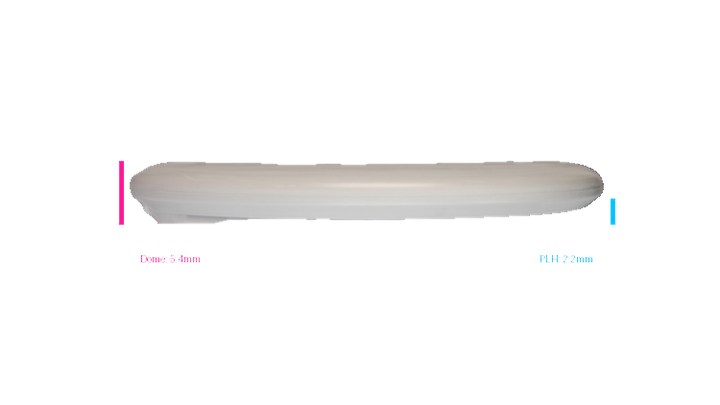 Discmania 2026 P2 Micro Stamp Flex-3 Glow D-Line P2 Putter Profile View