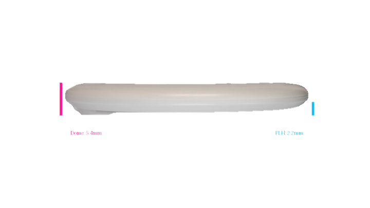 Discmania 2026 P2 Micro Stamp Flex-3 Glow D-Line P2 Putter Profile View