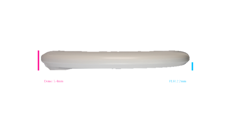 Discmania 2026 P2 Micro Stamp Flex-3 Glow D-Line P2 Putter Profile View