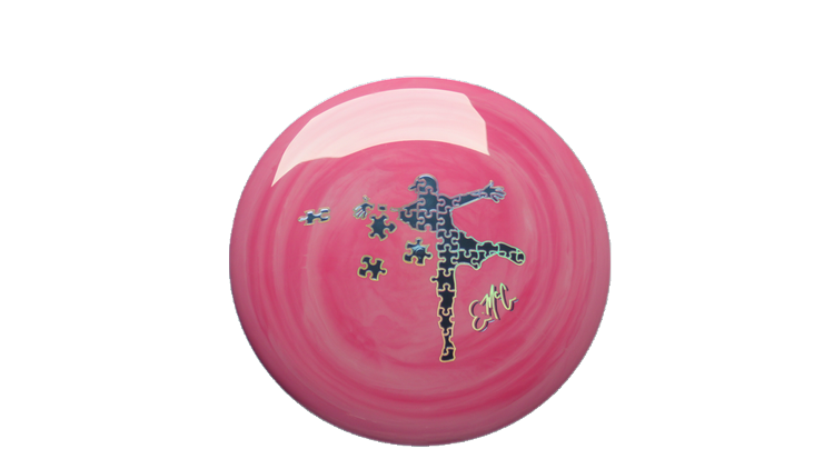 Dynamic Discs The Missing Piece Fuzion Swirl Emac Truth (New) Midrange Front View