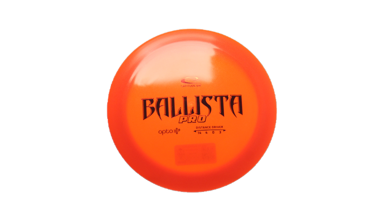 Latitude 64 Opto Air Ballista Pro Distance Driver Front View