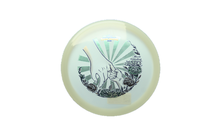 Dynamic Discs 2026 Macie Velediaz Team Series Lucid-Ice Moonshine Justice Midrange Front View