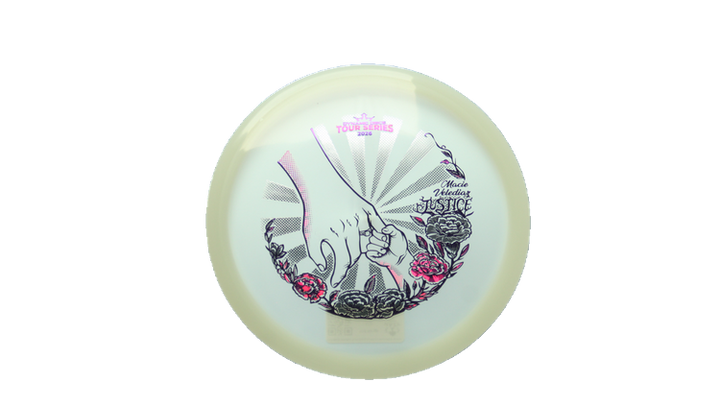 Dynamic Discs 2026 Macie Velediaz Team Series Lucid-Ice Moonshine Justice Midrange Front View