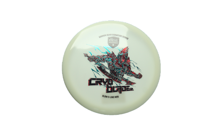 Discmania 2026 Gannon Buhr Signature Series Cryo Blade 2 Glow C-Line MD5 Midrange Front View