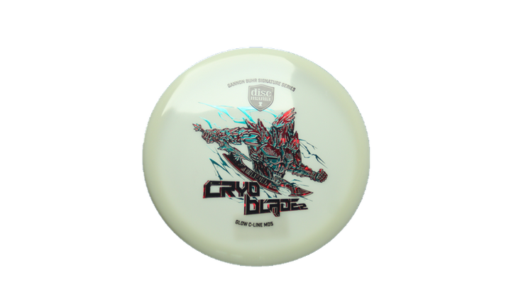 Discmania 2026 Gannon Buhr Signature Series Cryo Blade 2 Glow C-Line MD5 Midrange Front View