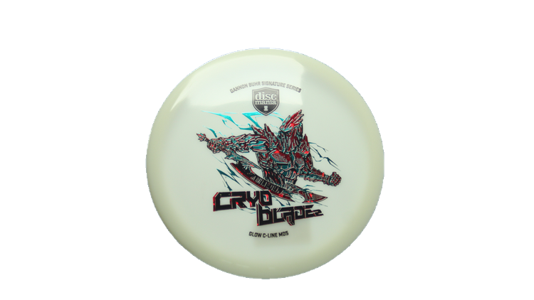 Discmania 2026 Gannon Buhr Signature Series Cryo Blade 2 Glow C-Line MD5 Midrange Front View