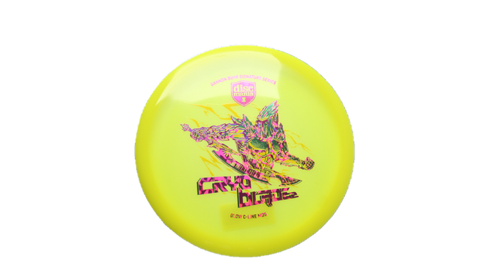 Discmania 2026 Gannon Buhr Signature Series Cryo Blade 2 Glow C-Line MD5 Midrange Front View