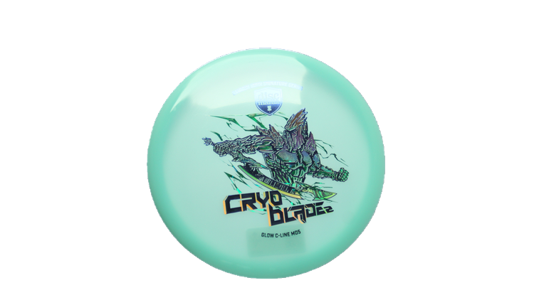 Discmania 2026 Gannon Buhr Signature Series Cryo Blade 2 Glow C-Line MD5 Midrange Front View