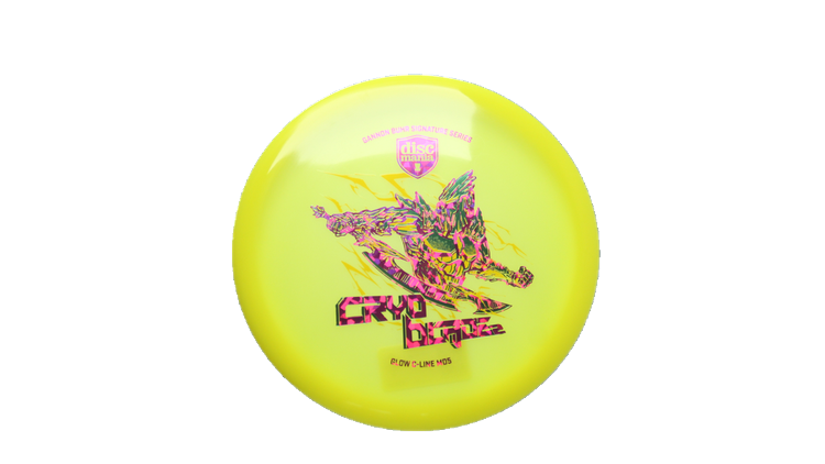 Discmania 2026 Gannon Buhr Signature Series Cryo Blade 2 Glow C-Line MD5 Midrange Front View
