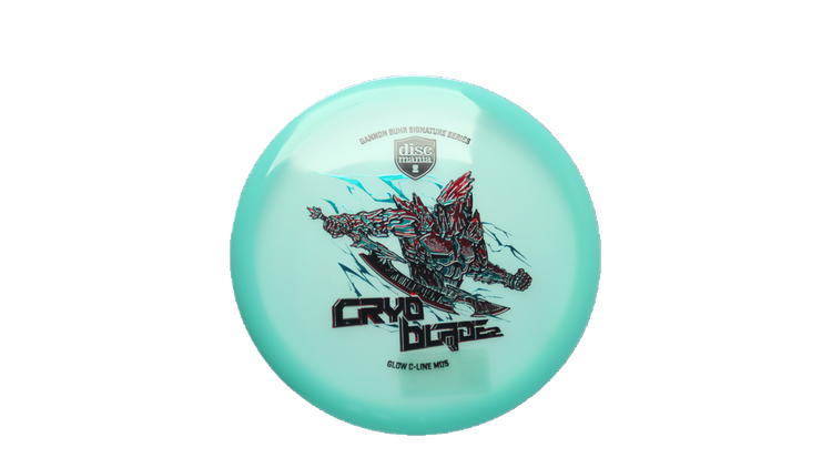 Discmania 2026 Gannon Buhr Signature Series Cryo Blade 2 Glow C-Line MD5 Midrange Front View