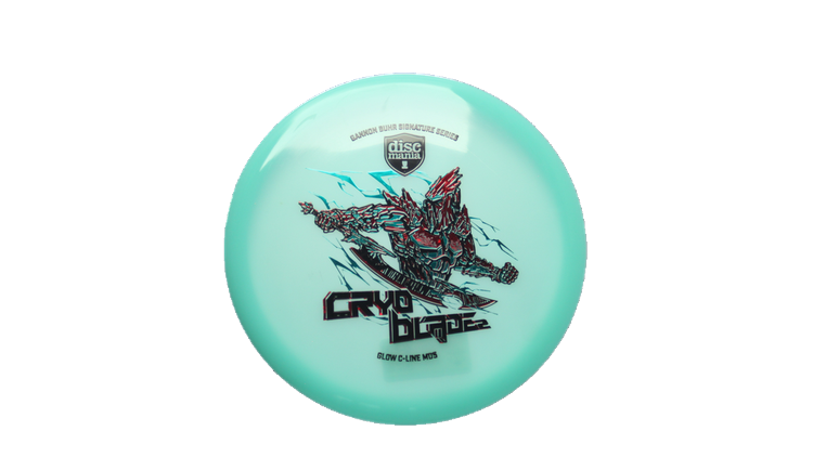 Discmania 2026 Gannon Buhr Signature Series Cryo Blade 2 Glow C-Line MD5 Midrange Front View