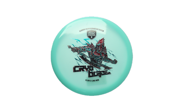 Discmania 2026 Gannon Buhr Signature Series Cryo Blade 2 Glow C-Line MD5 Midrange Front View
