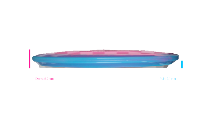 Discmania 2026 Green Mountain Championship Fundraiser Glow Horizon C-Line MD4 Midrange Profile View