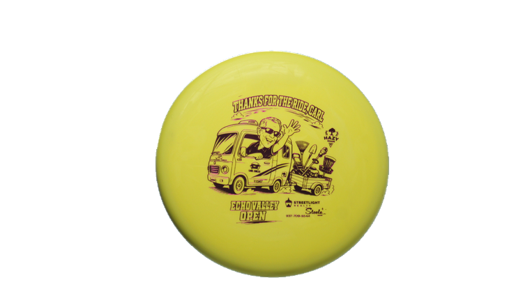 Dynamic Discs 2026 Echo Valley Open Classic Blend Lemon Scented Judge Putter Front View