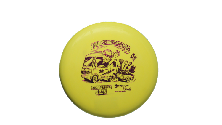 Dynamic Discs 2026 Echo Valley Open Classic Blend Lemon Scented Judge Putter Front View