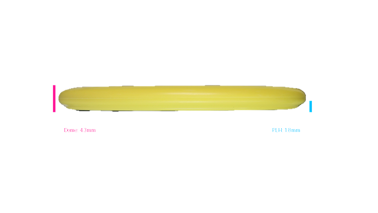 Dynamic Discs 2026 Echo Valley Open Classic Blend Lemon Scented Judge Putter Profile View