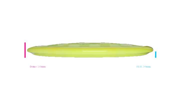 Dynamic Discs Lucid Burst Moonshine Evidence Midrange Profile View