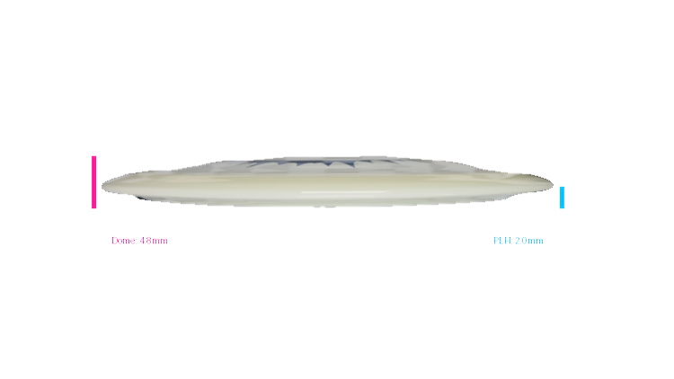 Kastaplast 2026 Clay Edwards Tour Series K1 Hard Glow Guld Distance Driver Profile View