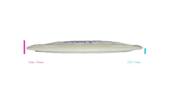 Kastaplast 2026 Clay Edwards Tour Series K1 Hard Glow Guld Distance Driver Profile View
