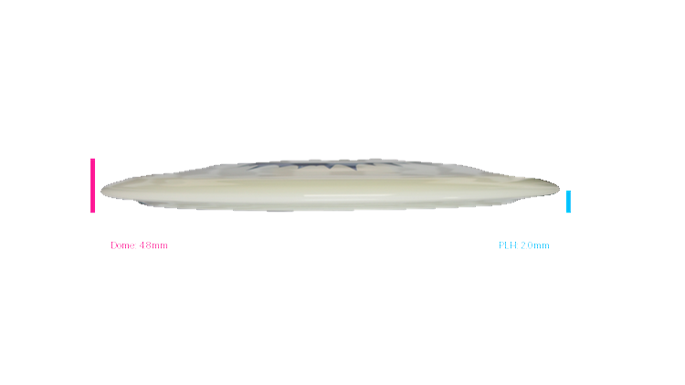 Kastaplast 2026 Clay Edwards Tour Series K1 Hard Glow Guld Distance Driver Profile View