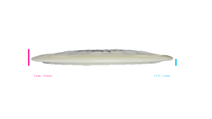 Kastaplast 2026 Clay Edwards Tour Series K1 Hard Glow Guld Distance Driver Profile View
