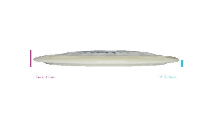 Kastaplast 2026 Clay Edwards Tour Series K1 Hard Glow Guld Distance Driver Profile View