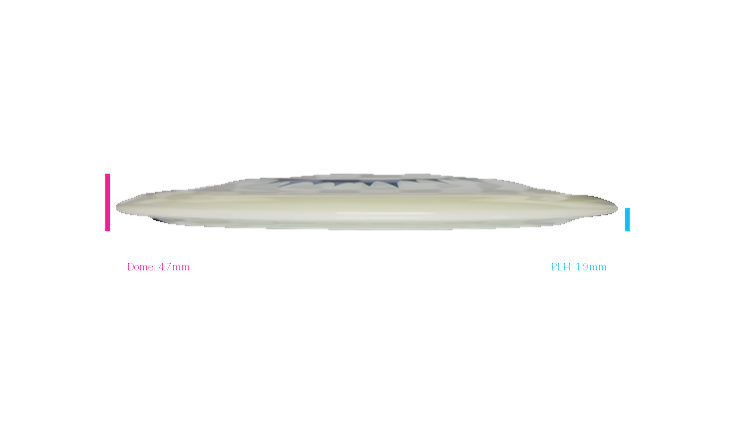 Kastaplast 2026 Clay Edwards Tour Series K1 Hard Glow Guld Distance Driver Profile View