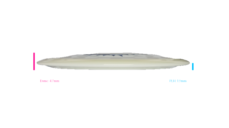 Kastaplast 2026 Clay Edwards Tour Series K1 Hard Glow Guld Distance Driver Profile View
