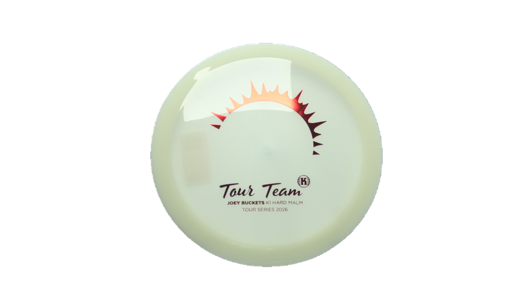 Kastaplast 2026 Joey Buckets Tour Series K1 Hard Glow Malm Distance Driver Front View