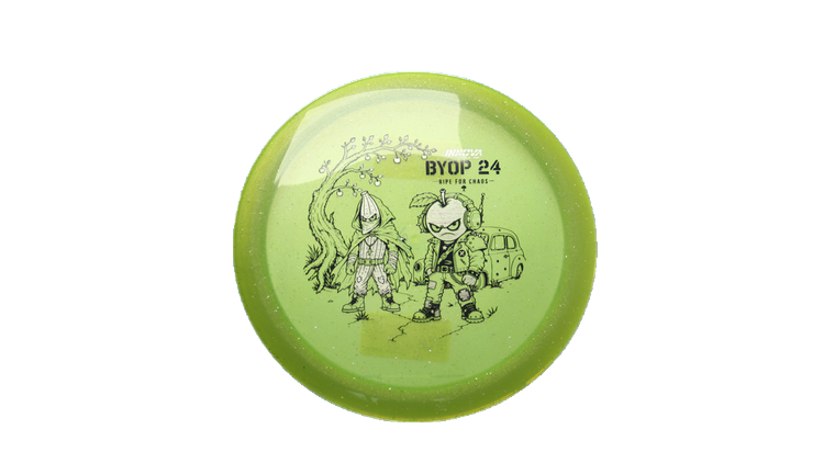 Innova 2026 BYOP Bad Apple Moondust Champion Firebird Fairway Driver Front View