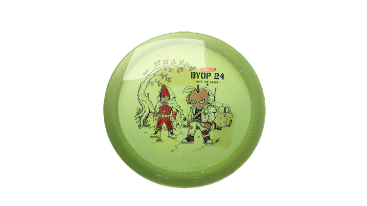 Innova 2026 BYOP Bad Apple Moondust Champion Firebird Fairway Driver Front View