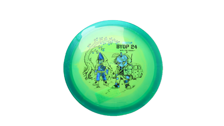 Innova 2026 BYOP Bad Apple Halo Champion Eagle L Fairway Driver Front View