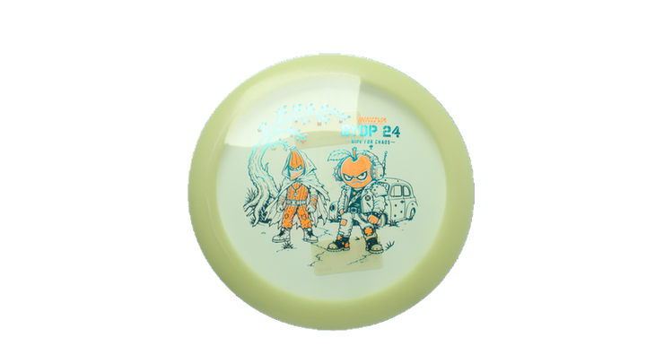 Innova 2026 BYOP Bad Apple Proto Glow Champion Gorgon Distance Driver Front View